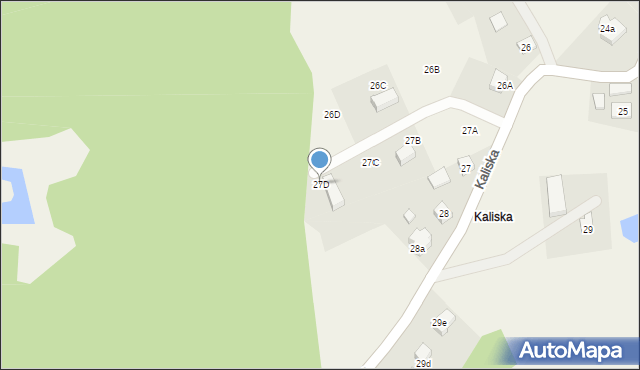 Kaliska, Kaliska, 27D, mapa Kaliska