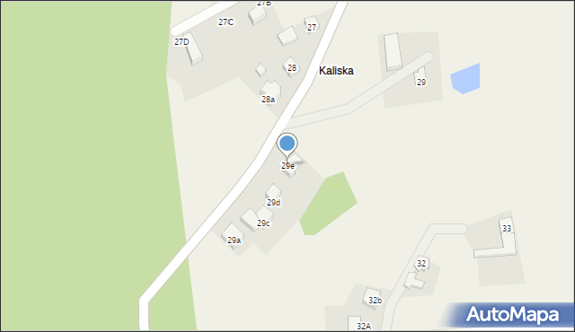 Kaliska, Kaliska, 29e, mapa Kaliska