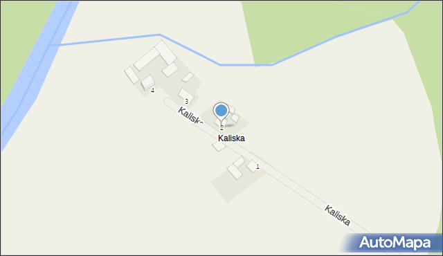 Kaliska, Kaliska, 2, mapa Kaliska