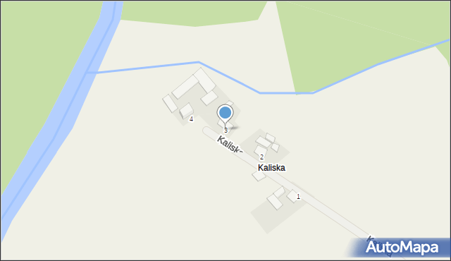 Kaliska, Kaliska, 3, mapa Kaliska