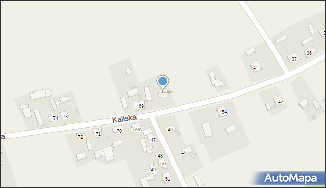 Kaliska, Kaliska, 44, mapa Kaliska