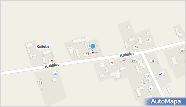 Kaliska, Kaliska, 73, mapa Kaliska