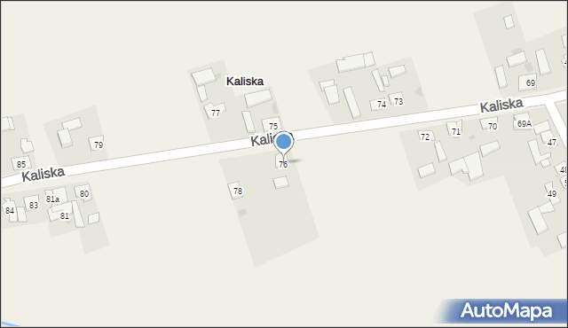 Kaliska, Kaliska, 76, mapa Kaliska