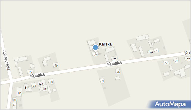 Kaliska, Kaliska, 77, mapa Kaliska