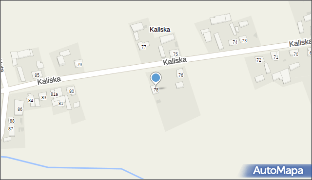 Kaliska, Kaliska, 78, mapa Kaliska