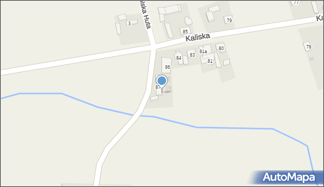 Kaliska, Kaliska, 87A, mapa Kaliska