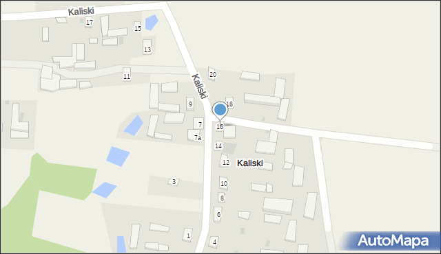 Kaliski, Kaliski, 16, mapa Kaliski