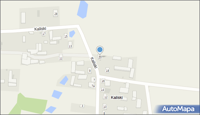 Kaliski, Kaliski, 20, mapa Kaliski