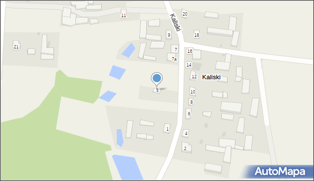Kaliski, Kaliski, 3, mapa Kaliski