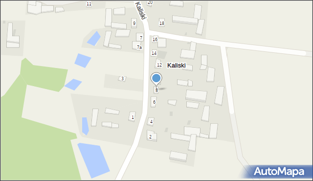 Kaliski, Kaliski, 8, mapa Kaliski