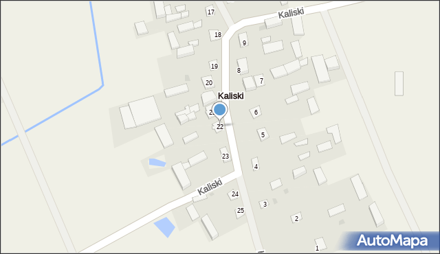 Kaliski, Kaliski, 22, mapa Kaliski
