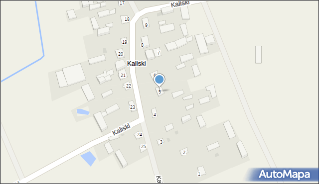 Kaliski, Kaliski, 5, mapa Kaliski