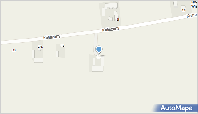 Kaliszany, Kaliszany, 13, mapa Kaliszany