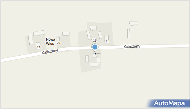 Kaliszany, Kaliszany, 22, mapa Kaliszany