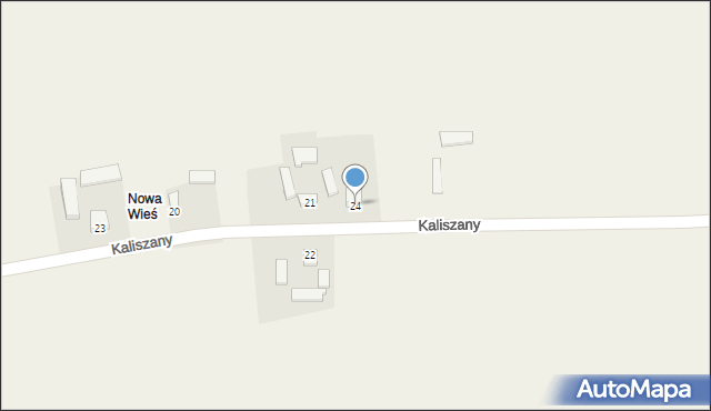 Kaliszany, Kaliszany, 24, mapa Kaliszany