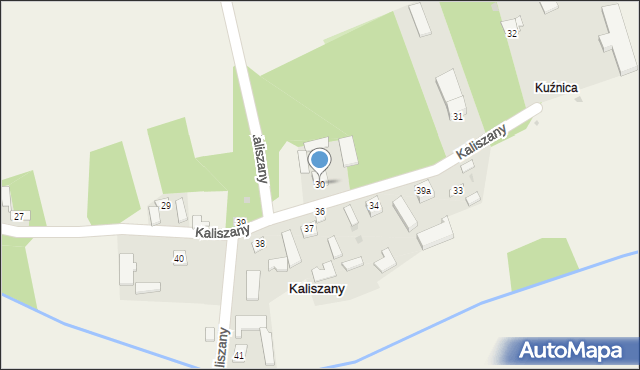 Kaliszany, Kaliszany, 30, mapa Kaliszany