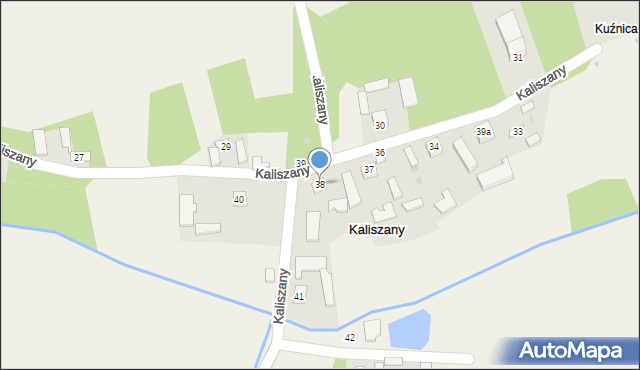 Kaliszany, Kaliszany, 38, mapa Kaliszany