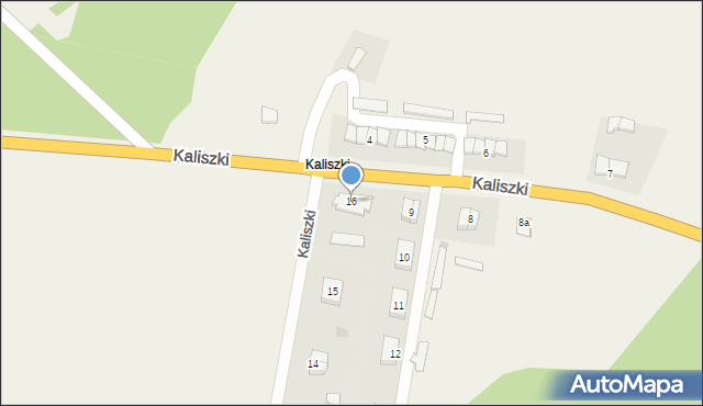 Kaliszki, Kaliszki, 16, mapa Kaliszki