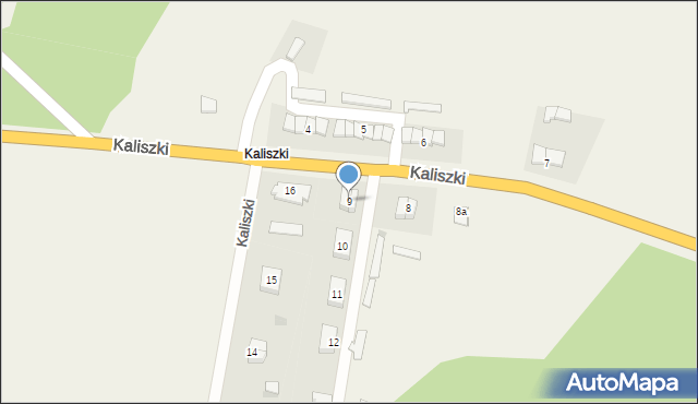 Kaliszki, Kaliszki, 9, mapa Kaliszki
