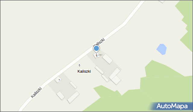 Kaliszki, Kaliszki, 5, mapa Kaliszki