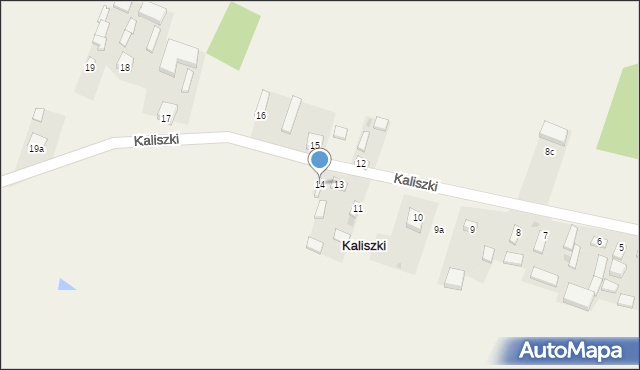 Kaliszki, Kaliszki, 14, mapa Kaliszki