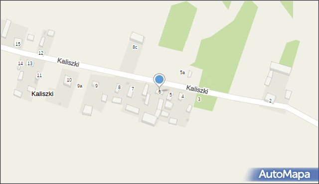 Kaliszki, Kaliszki, 6, mapa Kaliszki