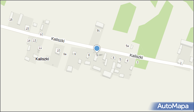 Kaliszki, Kaliszki, 7, mapa Kaliszki