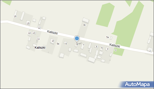 Kaliszki, Kaliszki, 8, mapa Kaliszki