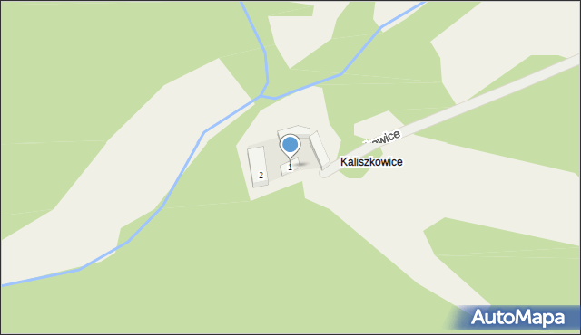 Kaliszkowice, Kaliszkowice, 1, mapa Kaliszkowice