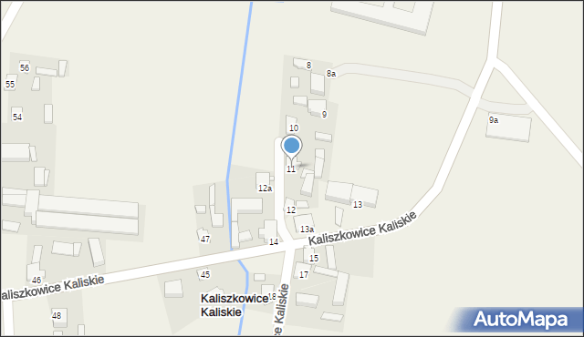 Kaliszkowice Kaliskie, Kaliszkowice Kaliskie, 11, mapa Kaliszkowice Kaliskie