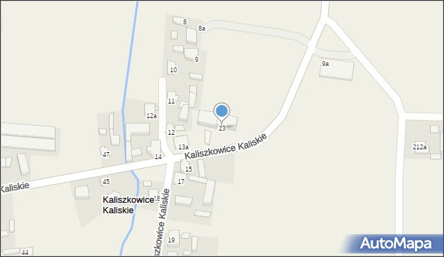 Kaliszkowice Kaliskie, Kaliszkowice Kaliskie, 13, mapa Kaliszkowice Kaliskie