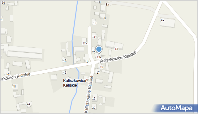 Kaliszkowice Kaliskie, Kaliszkowice Kaliskie, 13a, mapa Kaliszkowice Kaliskie