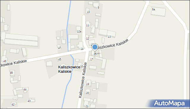 Kaliszkowice Kaliskie, Kaliszkowice Kaliskie, 15, mapa Kaliszkowice Kaliskie