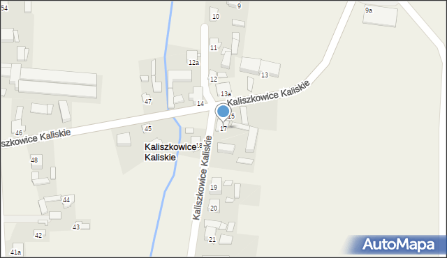 Kaliszkowice Kaliskie, Kaliszkowice Kaliskie, 17, mapa Kaliszkowice Kaliskie