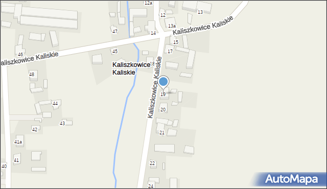 Kaliszkowice Kaliskie, Kaliszkowice Kaliskie, 19, mapa Kaliszkowice Kaliskie