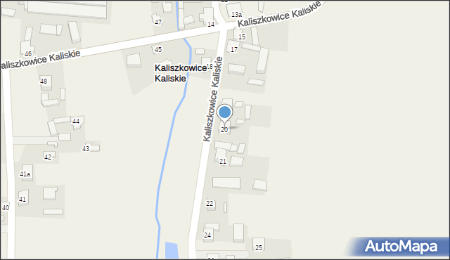 Kaliszkowice Kaliskie, Kaliszkowice Kaliskie, 20, mapa Kaliszkowice Kaliskie