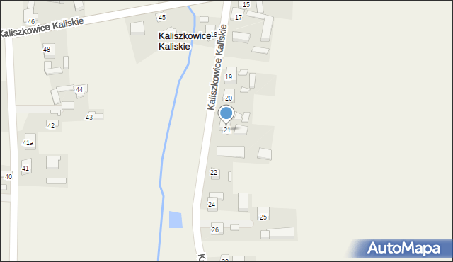 Kaliszkowice Kaliskie, Kaliszkowice Kaliskie, 21, mapa Kaliszkowice Kaliskie