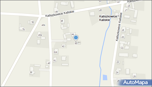 Kaliszkowice Kaliskie, Kaliszkowice Kaliskie, 43, mapa Kaliszkowice Kaliskie