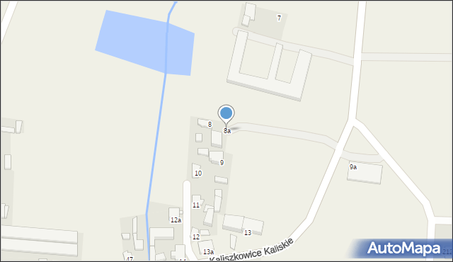 Kaliszkowice Kaliskie, Kaliszkowice Kaliskie, 8a, mapa Kaliszkowice Kaliskie