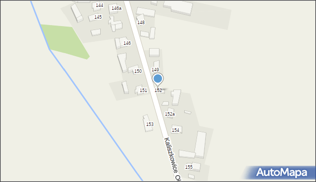 Kaliszkowice Ołobockie, Kaliszkowice Ołobockie, 152, mapa Kaliszkowice Ołobockie