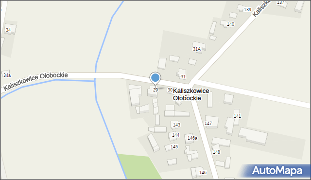 Kaliszkowice Ołobockie, Kaliszkowice Ołobockie, 29, mapa Kaliszkowice Ołobockie