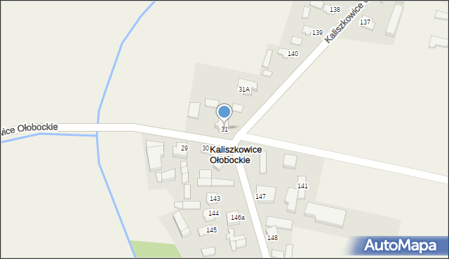 Kaliszkowice Ołobockie, Kaliszkowice Ołobockie, 31, mapa Kaliszkowice Ołobockie