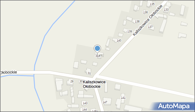 Kaliszkowice Ołobockie, Kaliszkowice Ołobockie, 31A, mapa Kaliszkowice Ołobockie