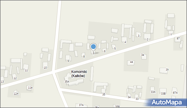 Kałków, Kałków, 7, mapa Kałków