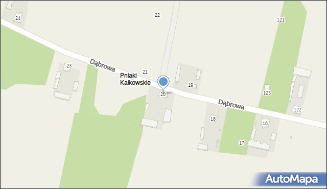 Kałków, Kałków, 20, mapa Kałków