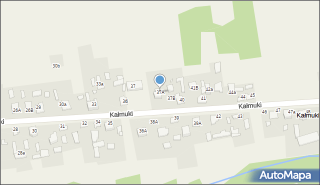 Kałmuki, Kałmuki, 37A, mapa Kałmuki