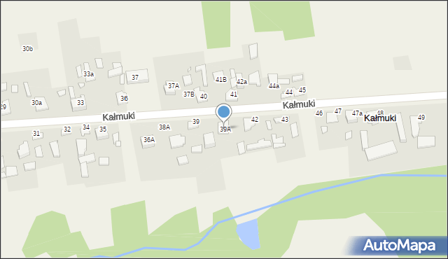 Kałmuki, Kałmuki, 39A, mapa Kałmuki