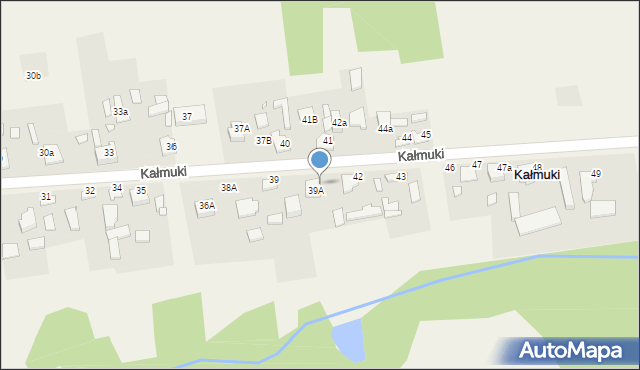 Kałmuki, Kałmuki, 41a, mapa Kałmuki