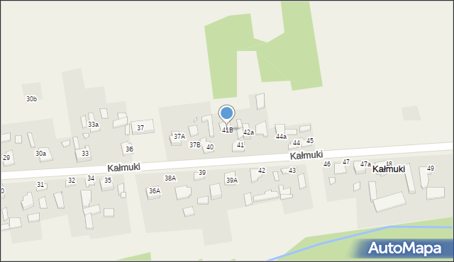 Kałmuki, Kałmuki, 41B, mapa Kałmuki