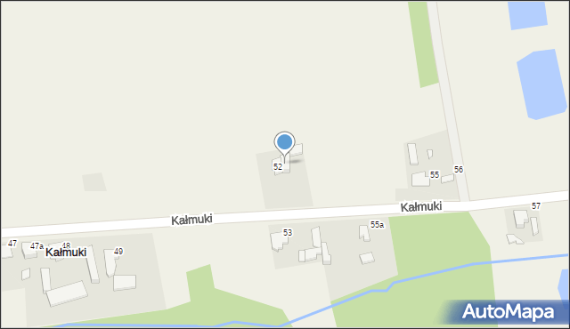 Kałmuki, Kałmuki, 52A, mapa Kałmuki